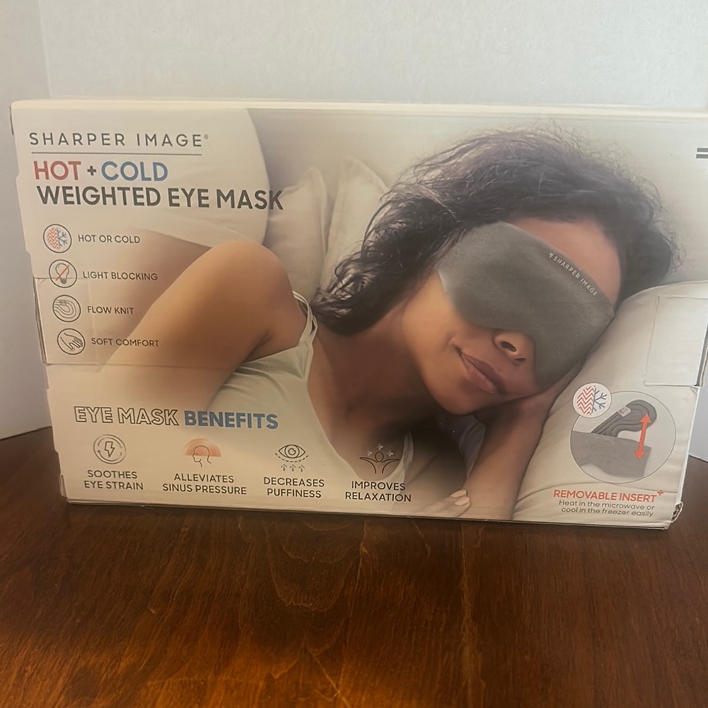 Sharper Image Weighted Hot and Cold Eye Mask-NWT